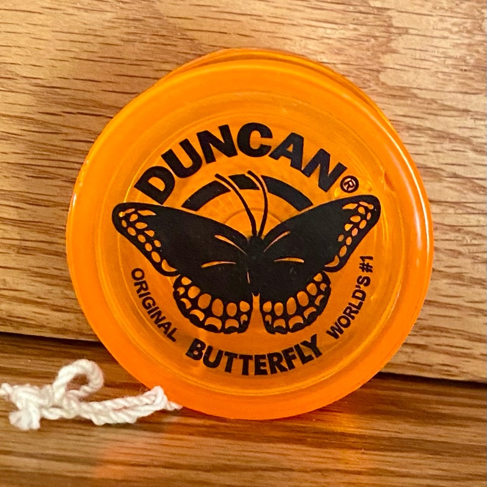 Vintage 1980’s Duncan Butterfly World’s #1. Made in USA. Orange PRE-OWNED